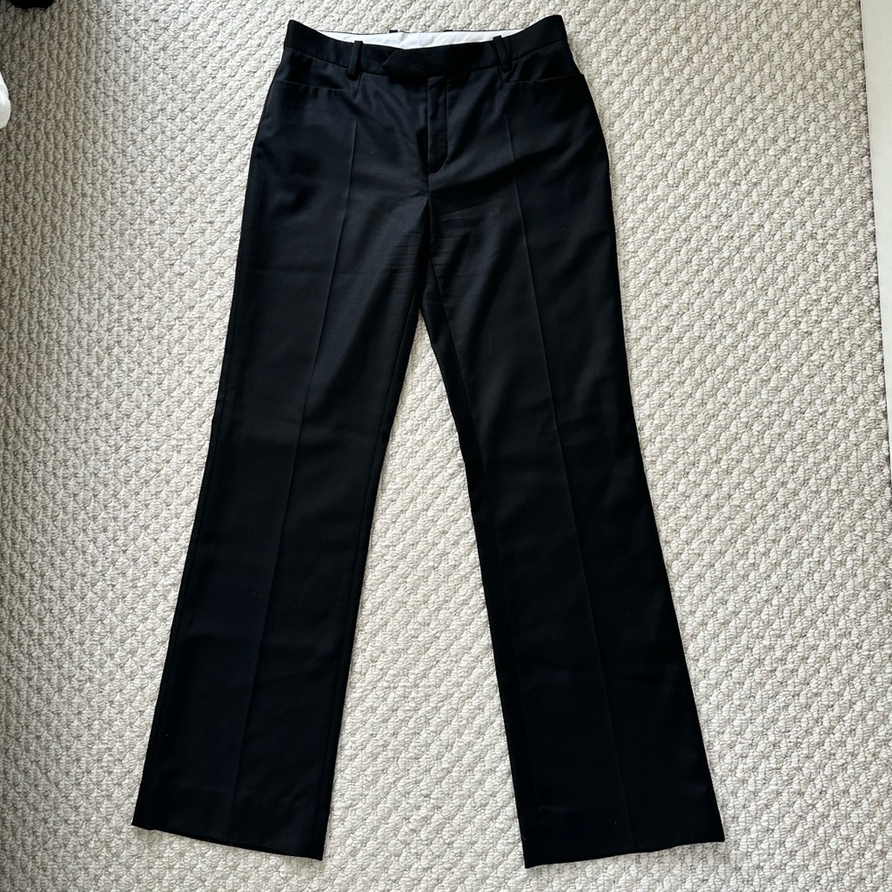 Joseph Rocker Super 100 Wool Twill Wide Leg Pant